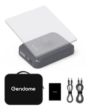 GENDOME StarGrid front view showing battery and kit benefits