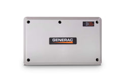 Generac front enclosure showing model 7006 with weatherproof protection and clear labeling