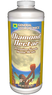 General Hydroponics Diamond Nectar front label showing product and benefits
