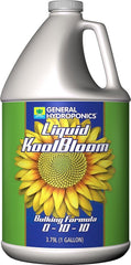 General Hydroponics Liquid KoolBloom one-gallon front label showing product and benefits