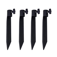 Generic front view showing four stakes and packaging, durable outdoor support