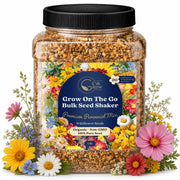 GevaGrow front packaging seed shaker showing product and easy-use benefit