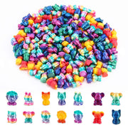 GGSTDDUP front packaging showing 200-piece mini animal set and colorful appeal