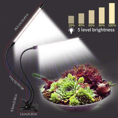 GHodec closeup of LED bars highlighting full-spectrum LEDs and plant benefit