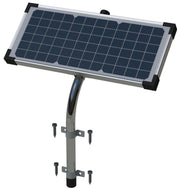 Ghost Controls front view of solar panel showing compact frame and efficient cells