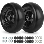 GICOOL front view of 11x4.00-5 wheel assembly showing pre-mounted fit and easy swap