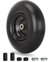 GICOOL front view of complete 4.00-6 wheel assembly showing durable build