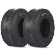 GICOOL front view showing two 11x4.00-5 tires and clear model details, durable fit