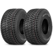 GICOOL front view of two 15x6-6 tires showing packaging and key specs for easy selection