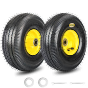 GICOOL front view of tire and wheel 2-pack showing product details and fit