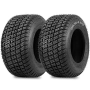 GICOOL front view of two 16x6.50-8 tubeless tires showing overall profile and benefit