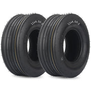 GICOOL front view of both 11x4.00-5 tires showing shape and fit benefit