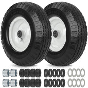 GICOOL front view 12-inch wheel showing full tire and rim, durable replacement