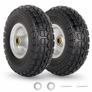 GICOOL front view of both wheels showing fit and finish for quick replacement