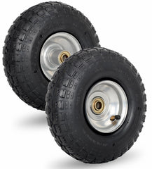 GICOOL front view of 10-inch wheel pair showing tread and rim for durable rolling