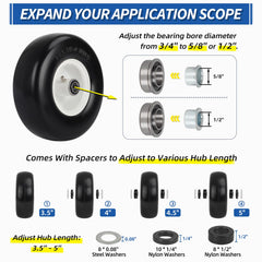 GICOOL spacers and adapter kit laid out for easier hub fitting