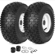 GICOOL front view of 15x6.00-6 wheel showing full assembly and fit benefit