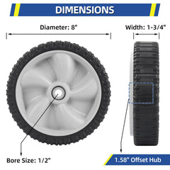 GICOOL wheel tread detail close-up demonstrating grip and wear resistance