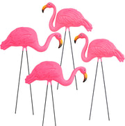 GiftExpress front view of four flamingos showing bright color and size benefit