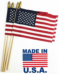 GiftExpress front packaging showing 48 mini American flags and clear quantity