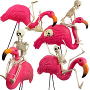 GIFTEXPRESS front set display showing skeletons and flamingos for eye-catching curb appeal