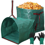 GIJHXIK front view of two packed leaf collectors showing included rods and gloves benefit quick setup