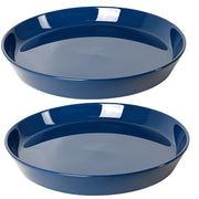 GIKUPOM front view of two 6-inch ceramic saucers showing neat design and protection