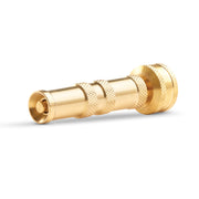 GILMOUR front view of brass nozzle showing durable construction and easy control