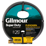 Gilmour Flexogen front view showing hose and benefits of durability