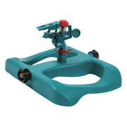 GILMOUR front view on sled base showing stable placement and even coverage
