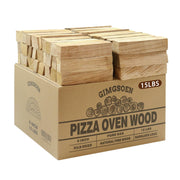 Gimgsoen front 15lb box showing compact kiln-dried oak for convenient storage