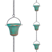 giole front view hanging from gutter shows elegant drainage and curb appeal