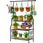 GIOTORENT front view assembled plant stand showcasing multi-tier benefits
