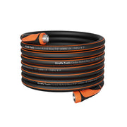 Giraffe Tools front view of 100ft hose showing full length and portability