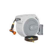 Giraffe Tools front view wall-mounted reel showing compact storage and neat appearance