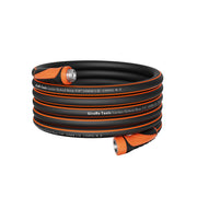 Giraffe Tools hose front view showing durable 50ft length and 5/8" diameter benefit