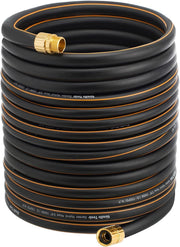 Giraffe Tools full-length coiled hose, shows easy storage and portability