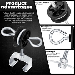 Gisafai installed on a wooden post demonstrating quick screw-fit and reliable anchoring