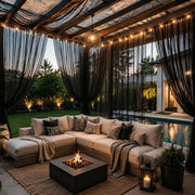 GITOHLD front view of extra-wide patio netting showing full coverage and protection