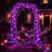 Glooglitter front view of assembled arch showing dramatic entrance glow