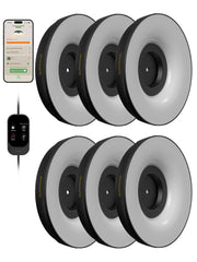 GLOWRIUM front view of six-piece kit showing compact design and uniform light benefits