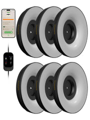 GLOWRIUM front view of six-piece kit showing compact design and uniform light benefits