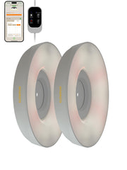 GLOWRIUM front view of two white LED bars showing balanced spectrum and uniform coverage