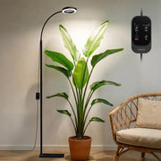 GLOWRIUM front view on stand showing compact profile and even plant coverage