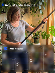 GLOWRIUM three-section pole extended demonstrating height options for plant stages