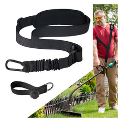 GodFan shoulder strap front view showing full harness and comfort benefits