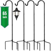 GOFORWILD front view of 4-pack shepherd hooks showing complete set and packaging advantage