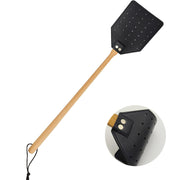 GoldenPlayer front view showing full leather head and handle for precise swatting