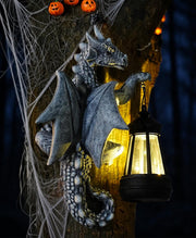 Goodeco dragon tree hugger front view showing decorative detail and garden charm