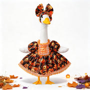 GooStryxen front view pumpkin dress showing festive look and curb appeal